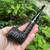 Peterson Dublin Filter Rusticated Straight Billiard (106) 9mm Pipe - New