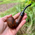 NOS UNSMOKED Convertible Filter Smooth Bent Imported Briar Estate Pipe 6mm