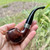 FISHTAIL Peterson Aran Smooth Nickel Mounted (03) Tobacco Pipe - New