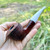Savinelli Artisan Rusticated 6mm Filter Pipe White Acrylic Stem - New