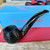 Rossi Mezzanotte Bent Apple (8646) 6mm Filter Tobacco Pipe by Savinelli - New