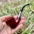 Peterson Red Spigot Bent Calabash (B10) Fishtail Pipe Sterling Spigot- NEW