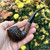 Rossi Sera Rusticated Bent Billiard (8601) 6mm Filter Pipe by Savinelli  - NEW