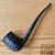 Rossi Piccolo 8112 Black Rusticated Tobacco Pipe by Savinelli - New