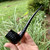 Rossi Piccolo 8112 Black Rusticated Tobacco Pipe by Savinelli - New