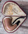 Mahogany Wood Calabash Pipe with Meerschaum Bowl