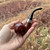 Peterson Kildare Silver Mounted Bent Apple (03) P-Lip Pipe - Sterling Silver