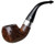 Peterson Kildare Silver Mounted Bent Apple (03) P-Lip Pipe - Sterling Silver