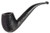 Rossi Mezzanotte 8670 Black Bent Billiard 6mm Filter Pipe by Savinelli