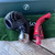 Peterson Dracula SandblastedBent Apple (XL02) Fishtail Pipe Red Acrylic Stem