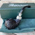 Peterson System Spigot Rusticated Bent Apple (302) Sterling Silver P-Lip Pipe