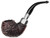 Peterson System Spigot Rusticated Bent Apple (302) Sterling Silver P-Lip Pipe