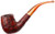Savinelli Alligator Red Bent Billiard (606 KS) 6mm Filter Tobacco Pipe