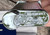 IM Corona Old Boy Pipe Lighter Chrome Plated Pin Stripe Japan Made - NEW 3306