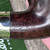 P-LIP Peterson Aran Smooth Nickel Mounted Bent Billiard (XL90) P-Lip Pipe New