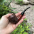 Ascorti Italia Carved Carimate Bent Rhodesian Briar Tobacco Pipe New