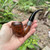 Rattray's Monarch Black Smooth Contras Bent Rhodesian (15) 9mm Filter Pipe - New
