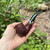 Savinelli Foresta Rusticated Brown Bent Billiard (616 KS) 6mm Filter Pipe New