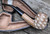 Block Meerschaum  Teardrop Antique Lattice Finish Bent Pipe by Paykoc