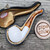 Block Meerschaum Lattice Finish Bent Pipe by Paykoc