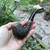 Peterson Dublin Filter Rusticated Bent Brandy (68) Fishtail Pipe - New