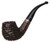 Peterson Dublin Filter Rusticated Bent Brandy (68) Fishtail Pipe - New
