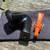 Erik Nording Smooth Black Orange Freehand Briar Tobacco Pipe Made in Denmark NEW