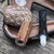 Block Meerschaum  Antique Lattice Finish Bent Pipe by Paykoc