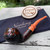 Erik Nording Rustic Apple C Orange Bit Briar Tobacco Pipe Made in Denmark NEW