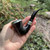 Rattray's Nimbus 'G' Black Bent Calabash 9mm Filter Pipe - New