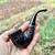 Peterson Emerald Rusticated Calabash (05) P-Lip Pipe - New
