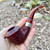 Peterson Irish Harp Sandblasted Bent Dublin (B10) Fishtail Pipe Sterling - NEW