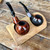Castleford Wooden Carved Pipe Rest Stand for 2 Two Pipes - Solid Wood 29057