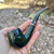 Savinelli Alligator Green Bent Billiard (606 KS) 6mm Filter Pipe