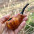 Chacom Reverse Calabash Orange Smooth Briar Tobacco Pipe France - New