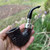 Peterson System Sterling Spigot Rusticated Bent Calabash (XL315) P-Lip Pipe