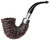 Peterson System Sterling Spigot Rusticated Bent Calabash (XL315) P-Lip Pipe