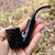 Rossi Mezzanotte Bent Oom Paul (8620) 6mm Filter Tobacco Pipe by Savinelli - New