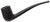 Rossi Piccolo 8112 Black Rusticated Tobacco Pipe by Savinelli - New