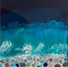 Teal with Ocean Surf Pebbles