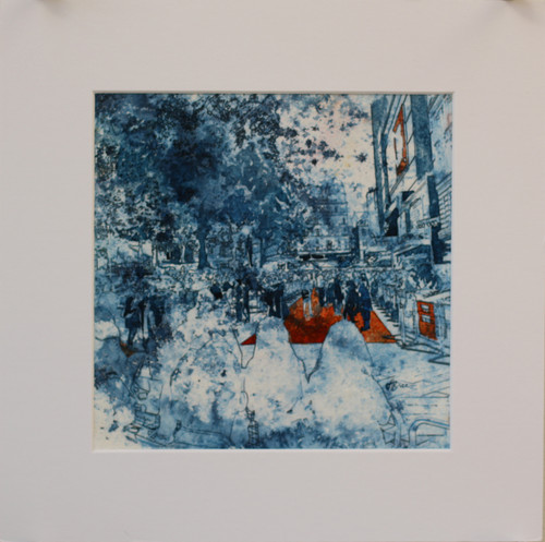 Leicester Square Red carpet in mount