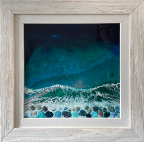 Soft Pebble Seafoam with sparkle