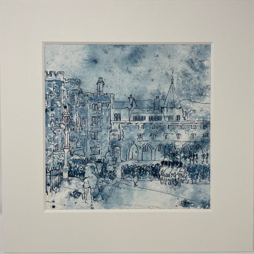 Changing of the Guard and Artist - Windsor Castle 