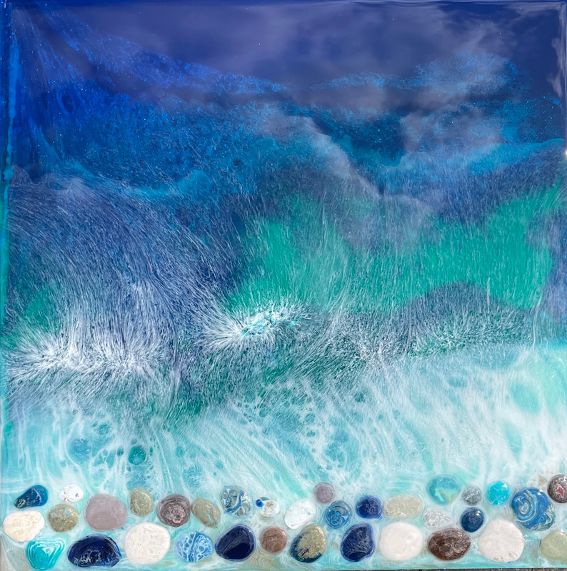 Ocean Spray Fusion With Resin Pebbles