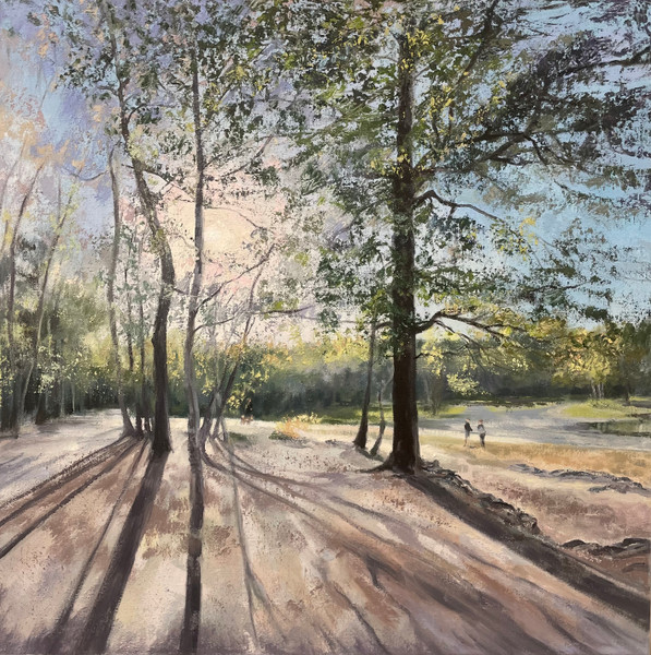 Light through the tree Woking Surrey Landscape painting