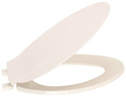 ECONOMY TOILET SEAT, CLOSED FRONT, ELONGATED, WHITE