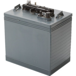 6 Volt Deep Cycle Golf Cart Battery - 3 Maintenance Caps 