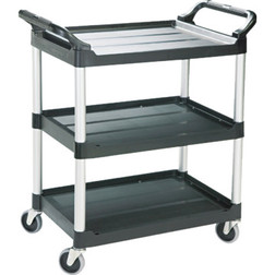 Rubbermaid Utility Cart With 4" Swivel Casters - Black