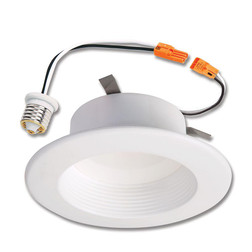 4" Recessed White LED Retrofit Trim, 2700K
