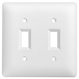 MASQUE 2 GANG TOGGLE SWITCH - WHITE 4400WH
